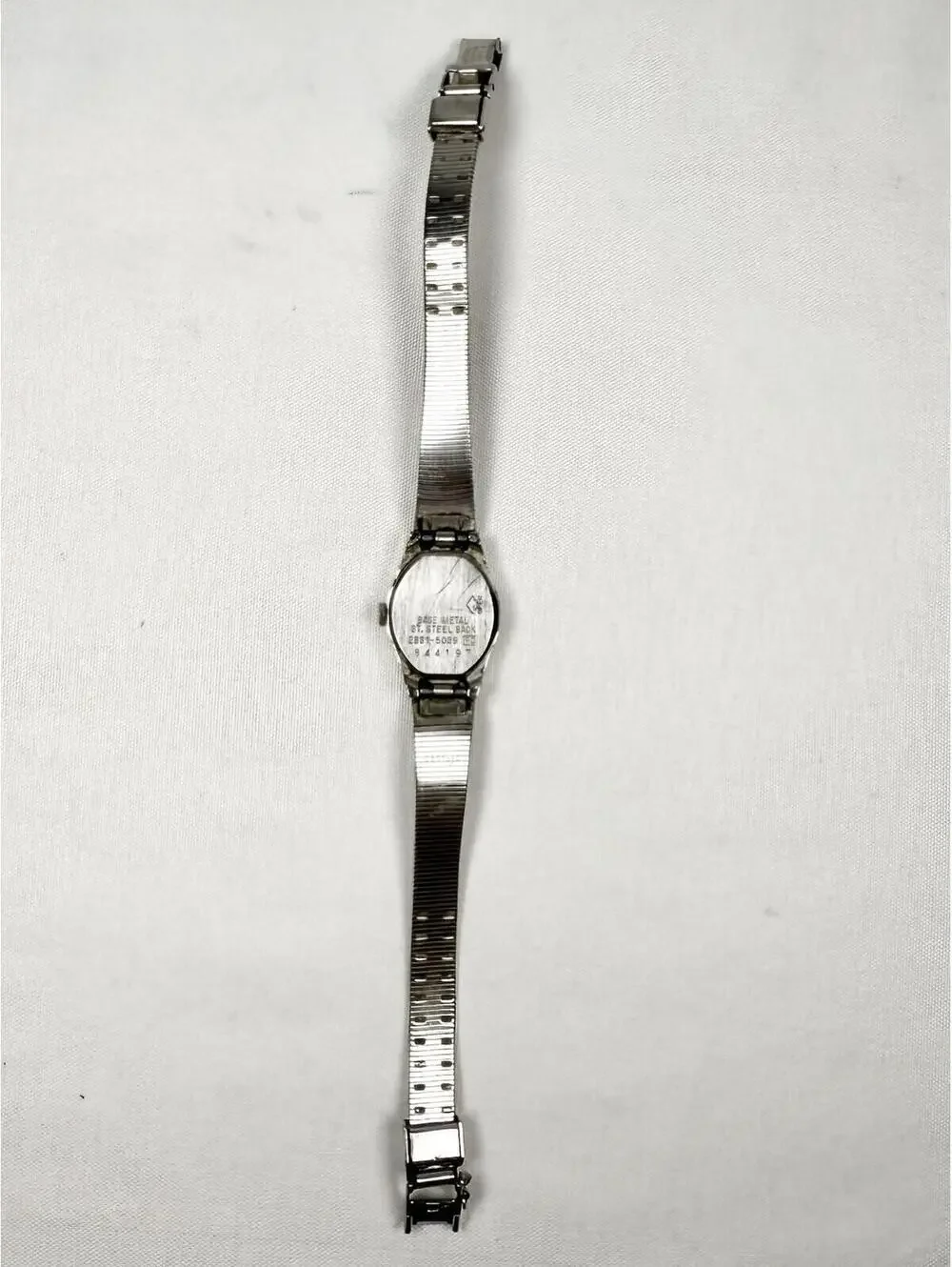 Vintage Seiko Women 2B31-0320 Dress Silver Tone Quartz Analog 17mm Watch 6